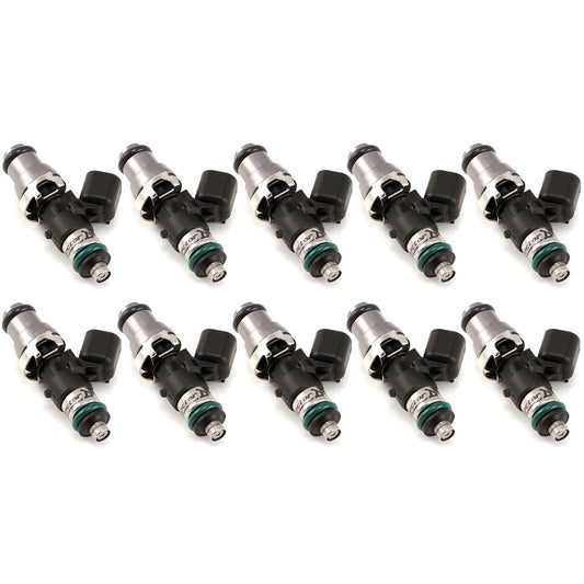 Injector Dynamics 1050cc Injectors - Lamborghini Gallardo 04-13 - 14mm (Grey) Adaptor Top (Set of 10) - 1050.48.14.14.10